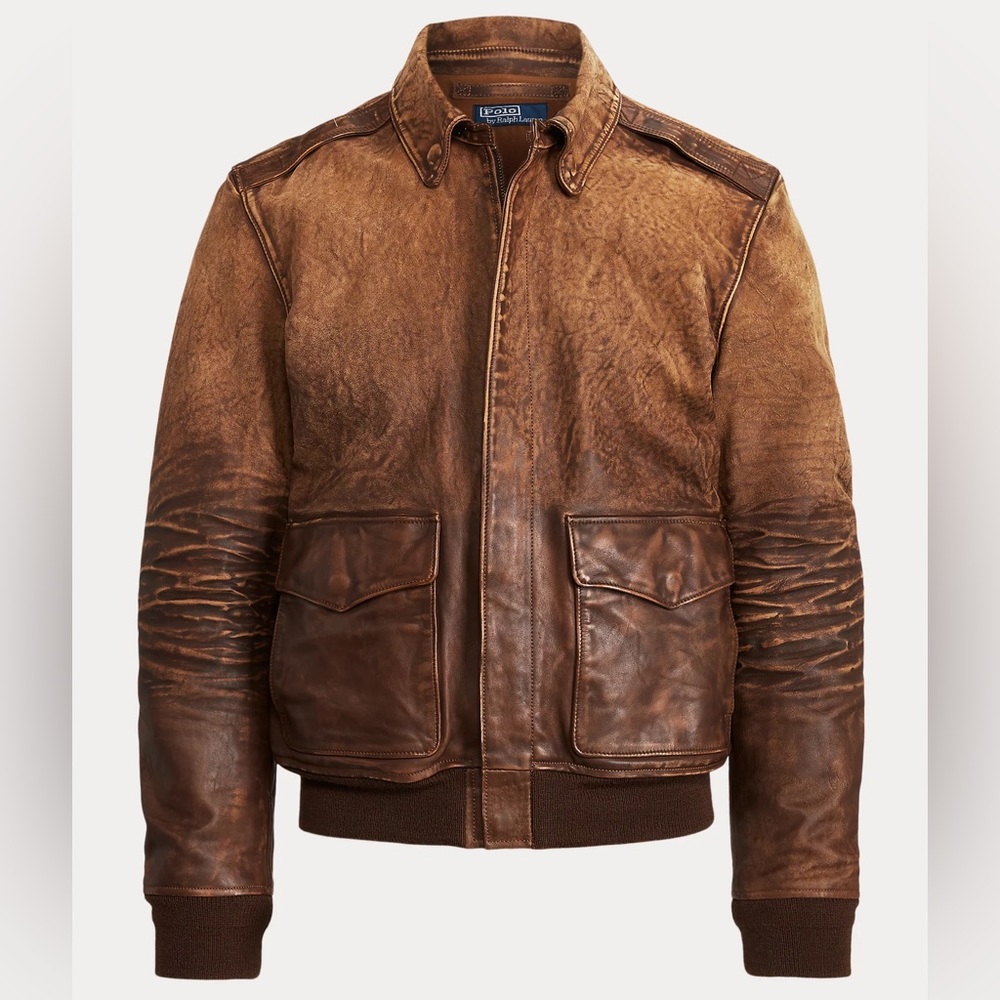 Polo Ralph Lauren Leather Flight Jacket NWT